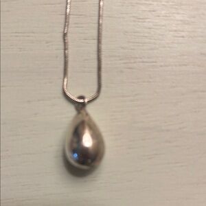 SILPADA Sterling Silver Teardrop Pendant Necklace - Silver